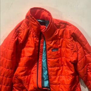 Patagonia Bright Orange Quilted Jacket